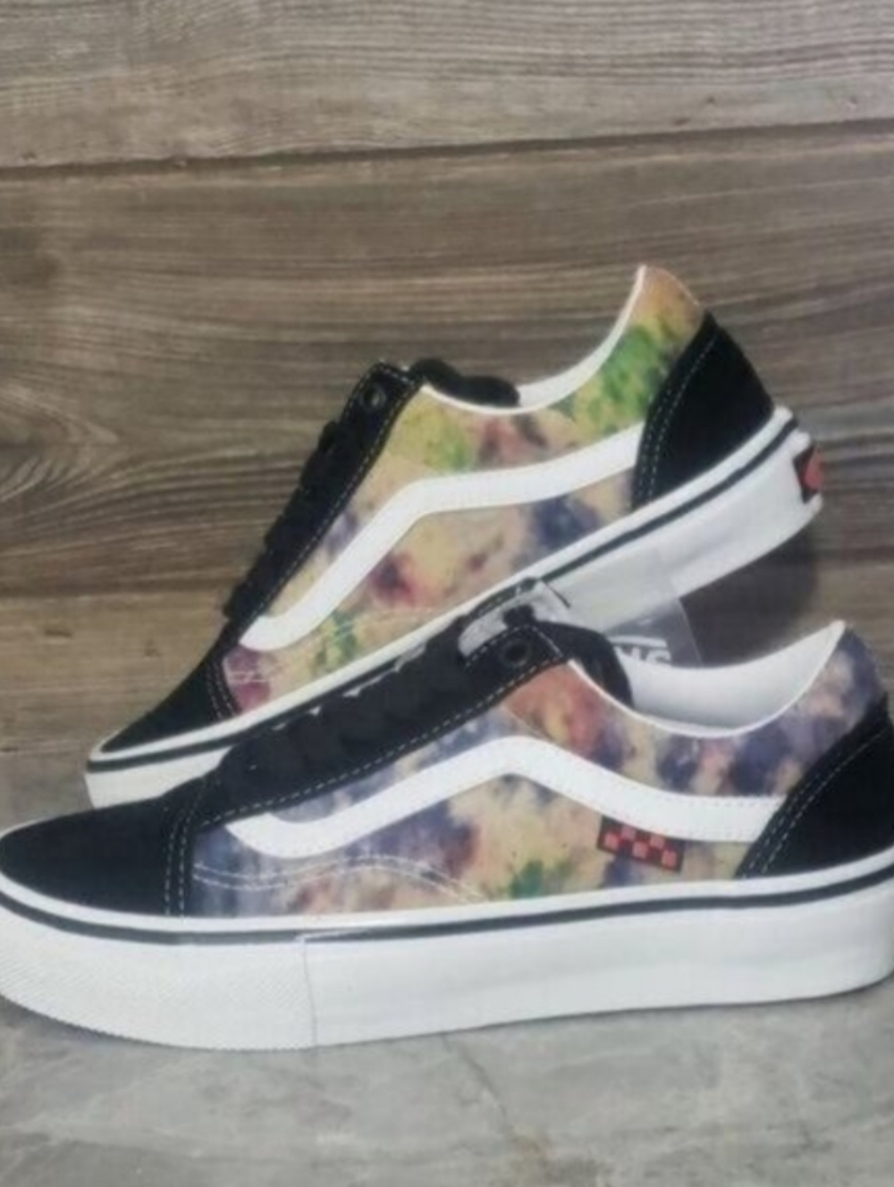 New Vans Old‎ Skool Skateboarding Shoes Tie Dye Skater Grunge Indi Alt Festival
